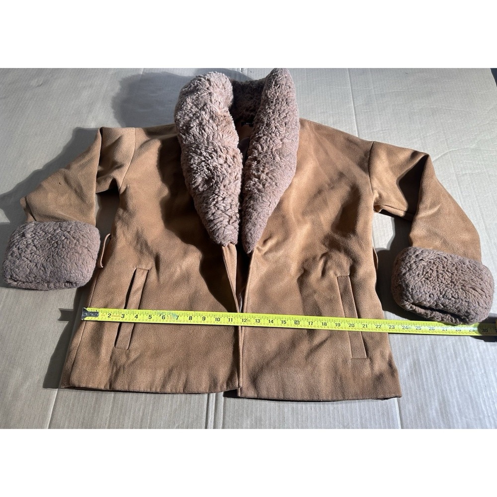 Missguided Faux Shearling Fur Trim Short Wrap Jacket